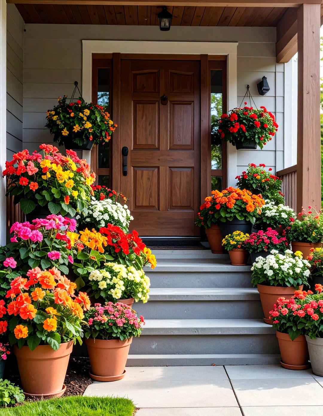 Begonia Displays - 24 Front Door Plants