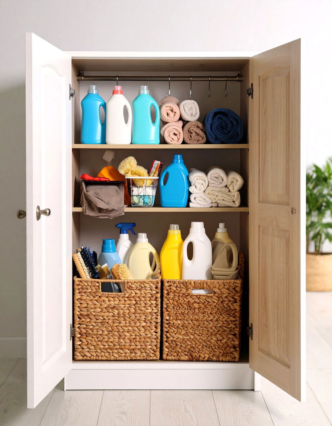 Behind Door Organizers - 24 Laundry Room Storage Ideas