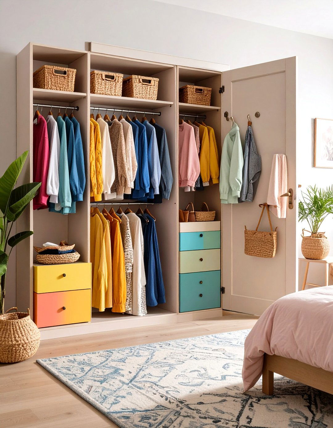 Behind Door Storage Solutions - 24 small bedroom storage ideas