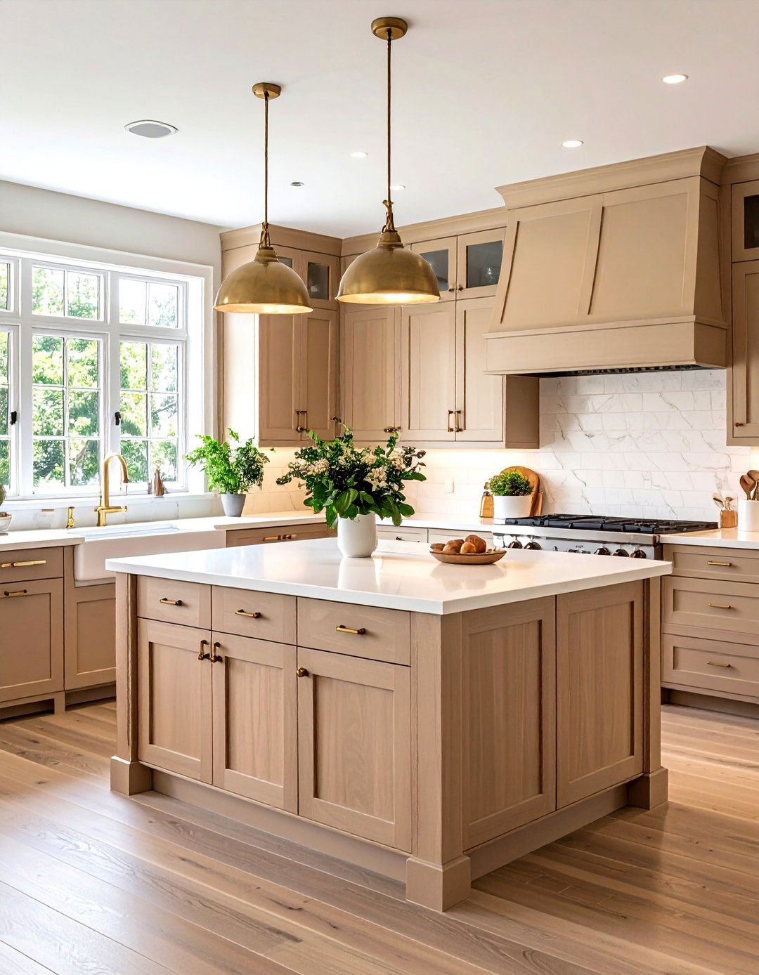Beige Brown Kitchen Cabinets - 24 Brown Kitchen Cabinets Ideas