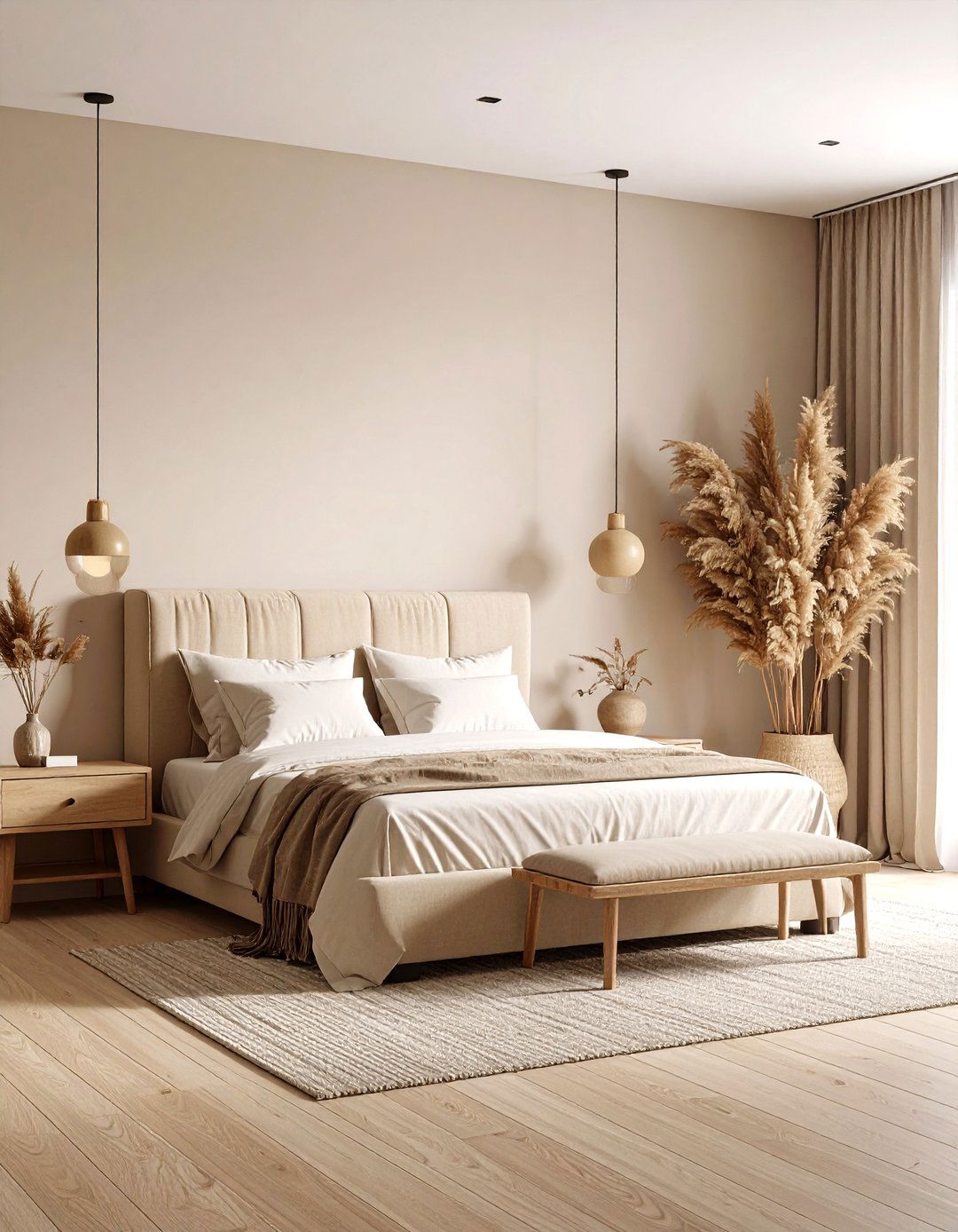 Beige Toned Minimalist Bedroom - 24 Minimalist Bedroom Ideas