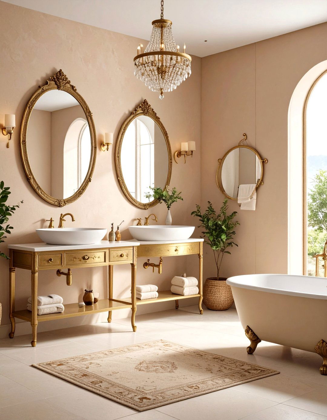Beige and Brass Vintage Appeal