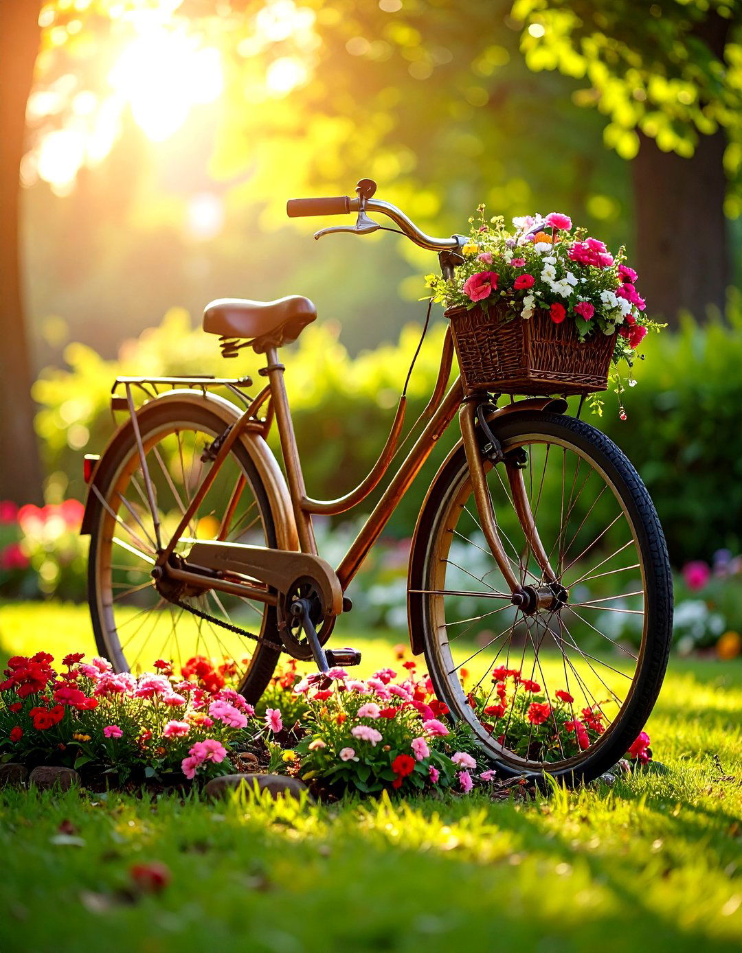 Bicycle Memorial Garden Tribute - 24 Old Bicycle Garden Ideas