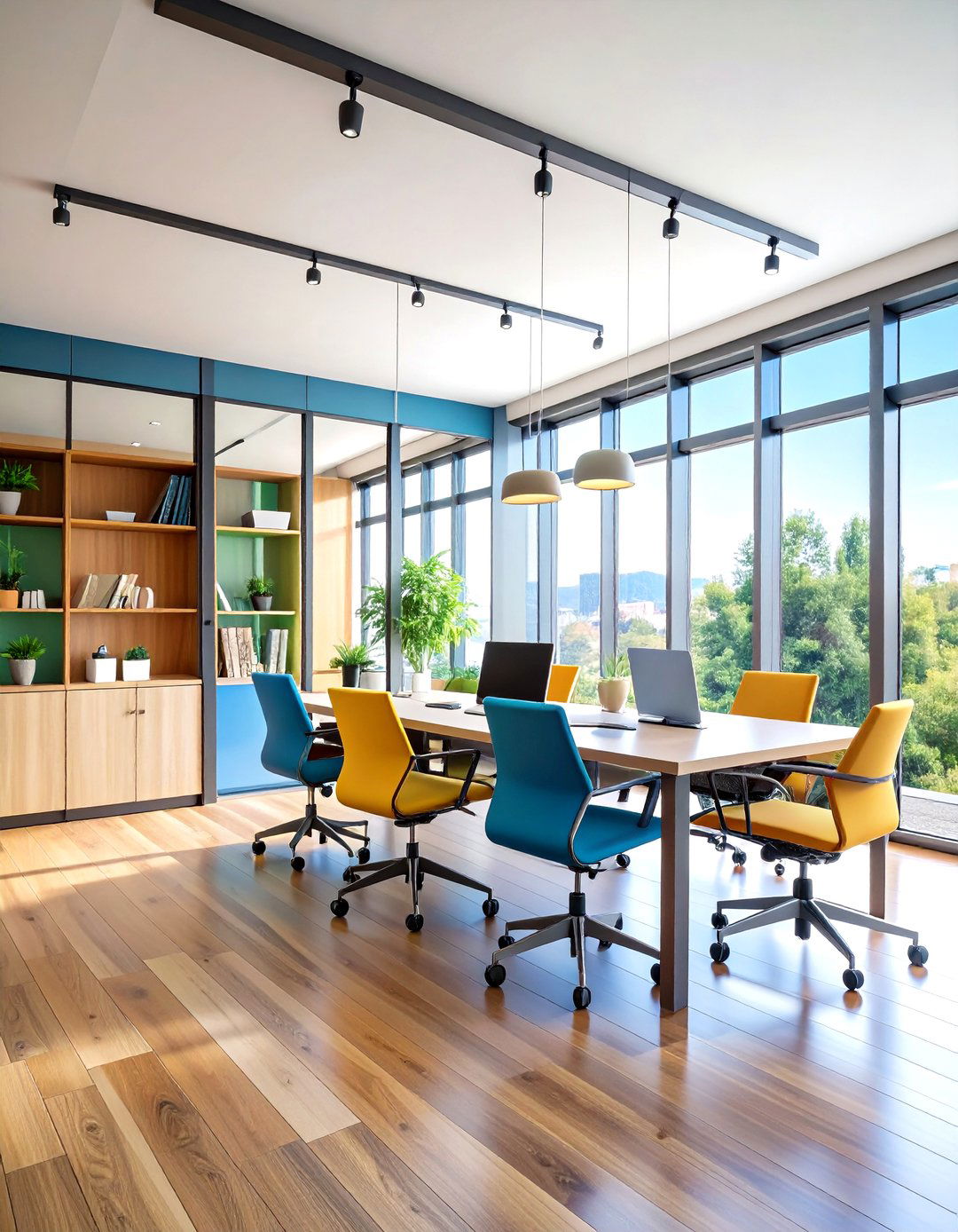 Bifold Door Office Partition - 24 Home Office Door Ideas