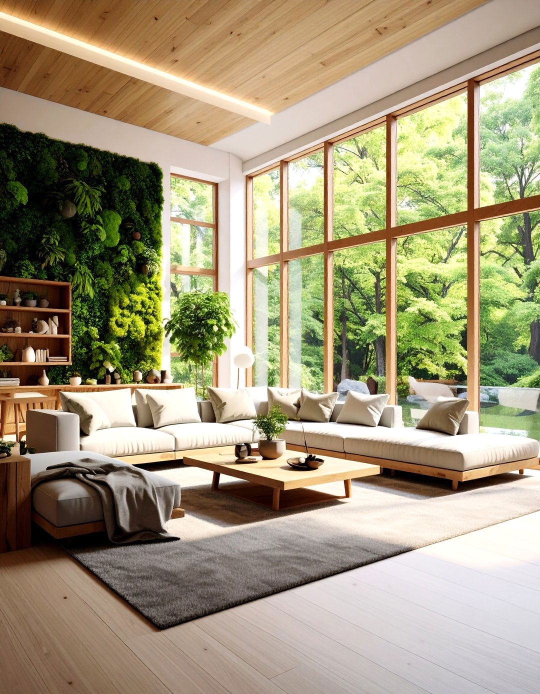Biophilic Luxury Living Room - 24 Luxury Living Room Ideas