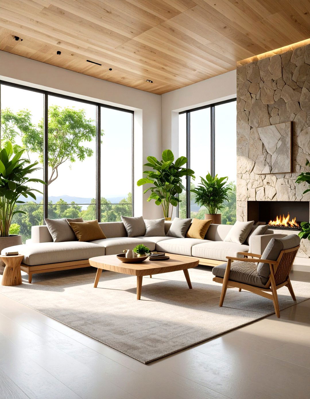 Biophilic Penthouse Living Spaces - 24 Penthouse Design Ideas