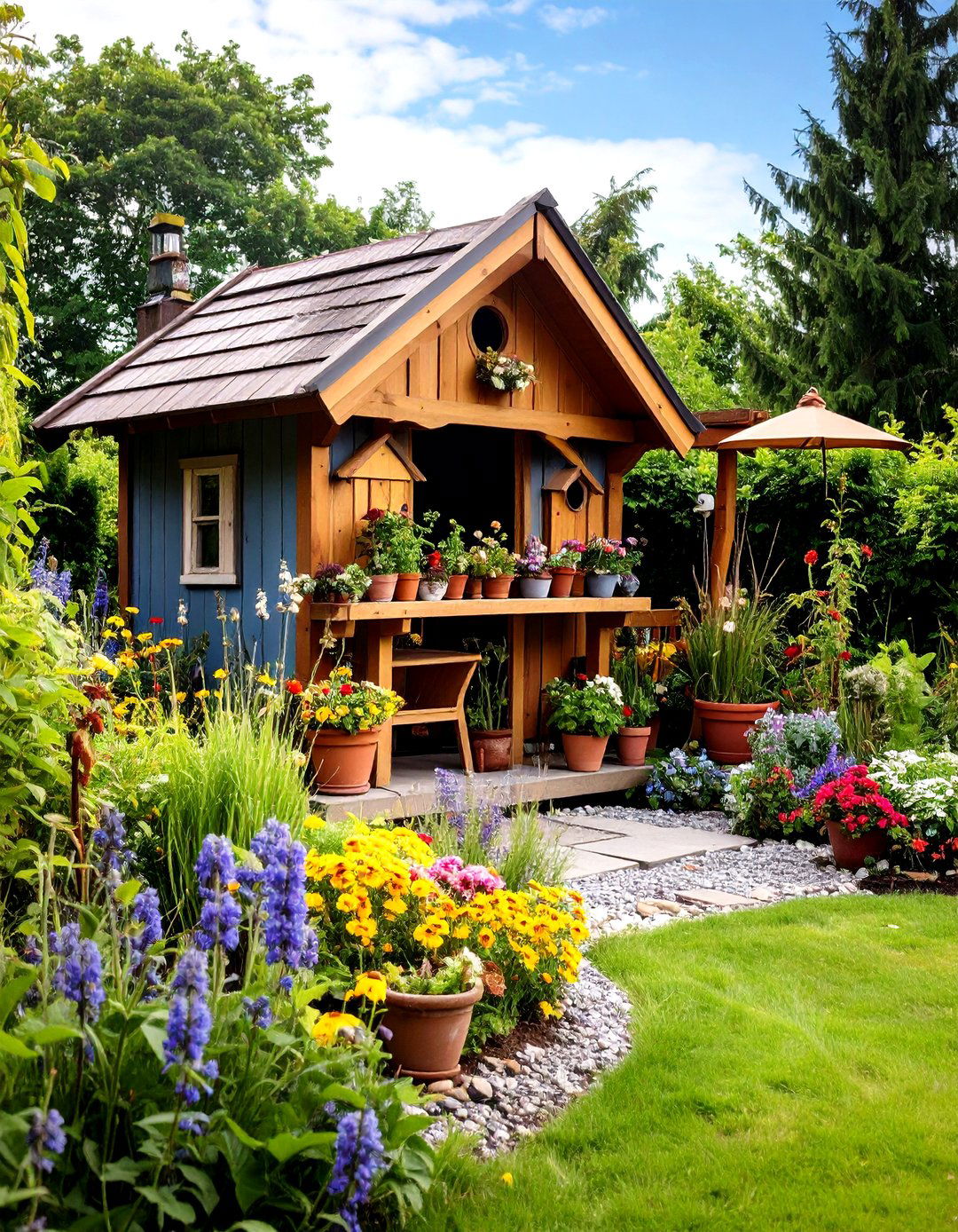 Birdhouse Themed Wildlife Viewing Catio - 24 Outdoor Catio Ideas