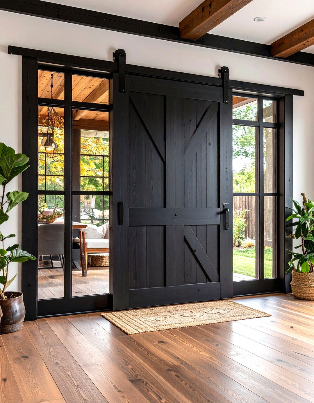 Black Barn Door - 24 Barn Door Ideas