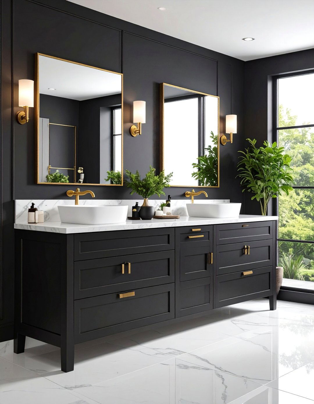 Black Bathroom Cabinets - 24 Bathroom Cabinet Color Ideas