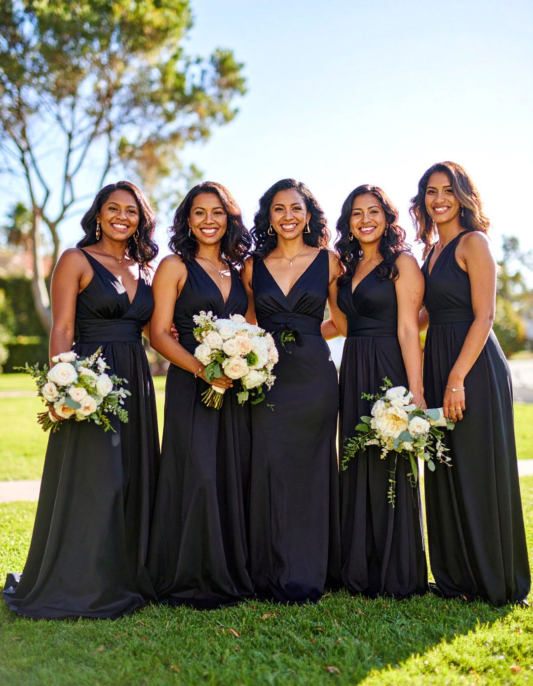 Black Bridesmaid Dresses - 24 Black and White Wedding Ideas