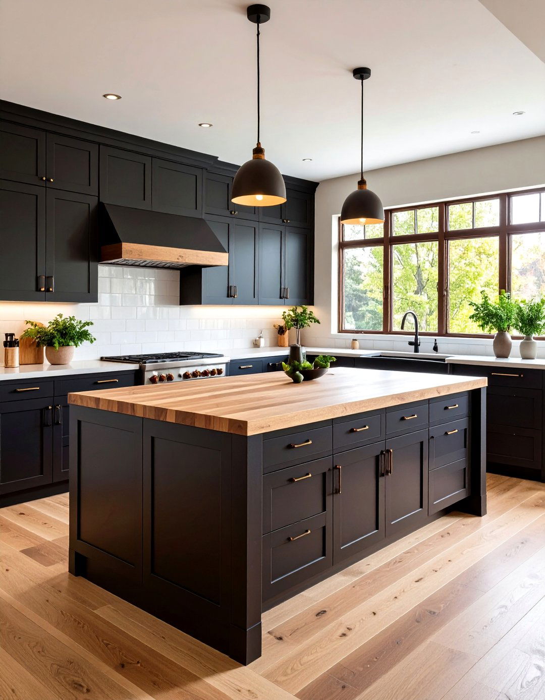 Black Butcher Block Kitchen Island - 24 Black Kitchen Islands