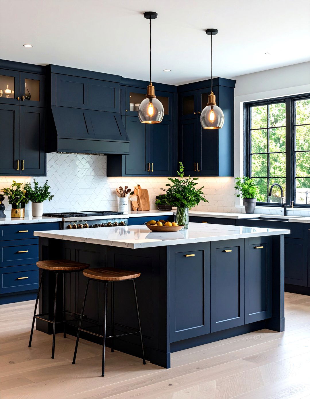 Black Cabinets with White Recycled Glass Countertops - 24 Black Kitchen Cabinets With White Countertops