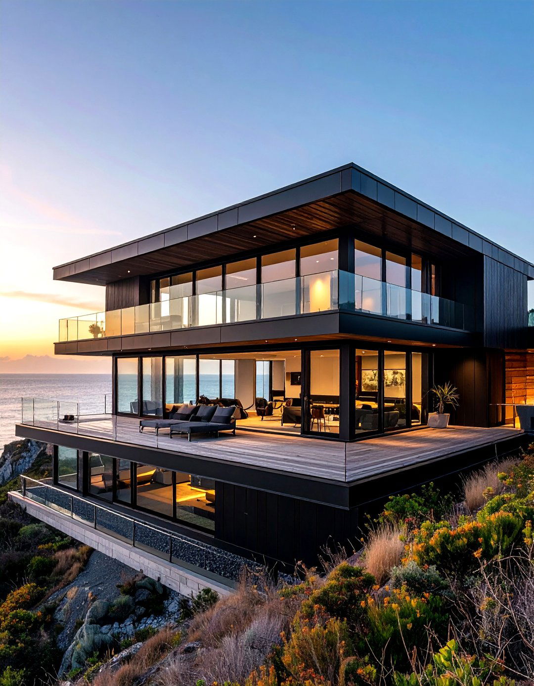 Black Coastal Modern Houses - 24 Modern Black Houses
