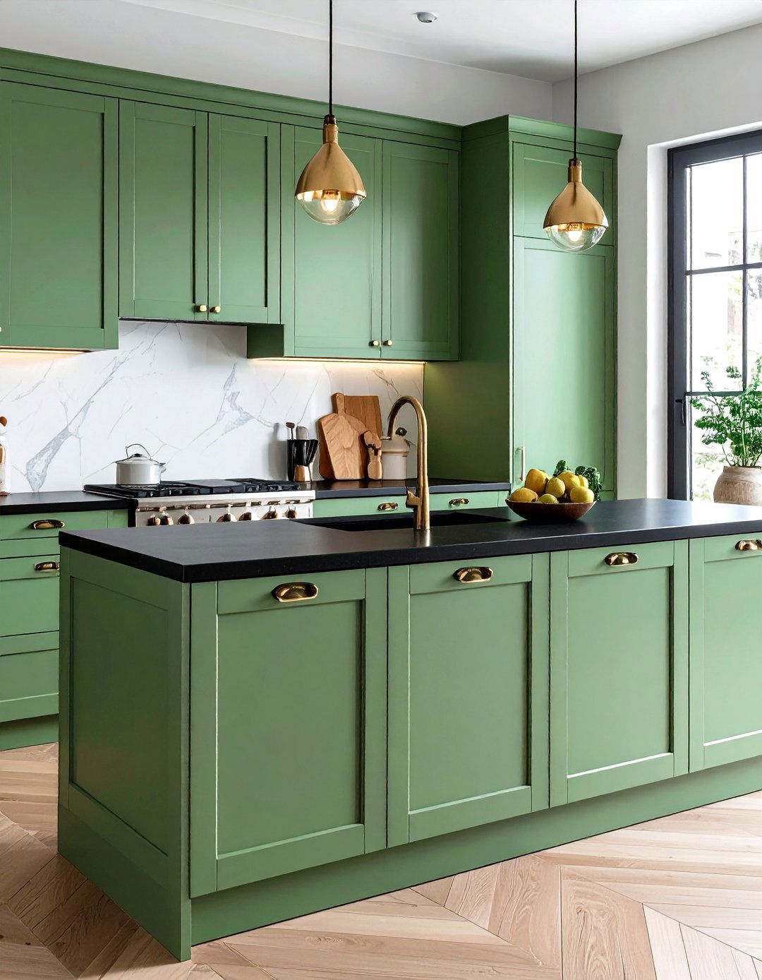 24 Sage Green and Black Kitchen Ideas for Bold Spaces
