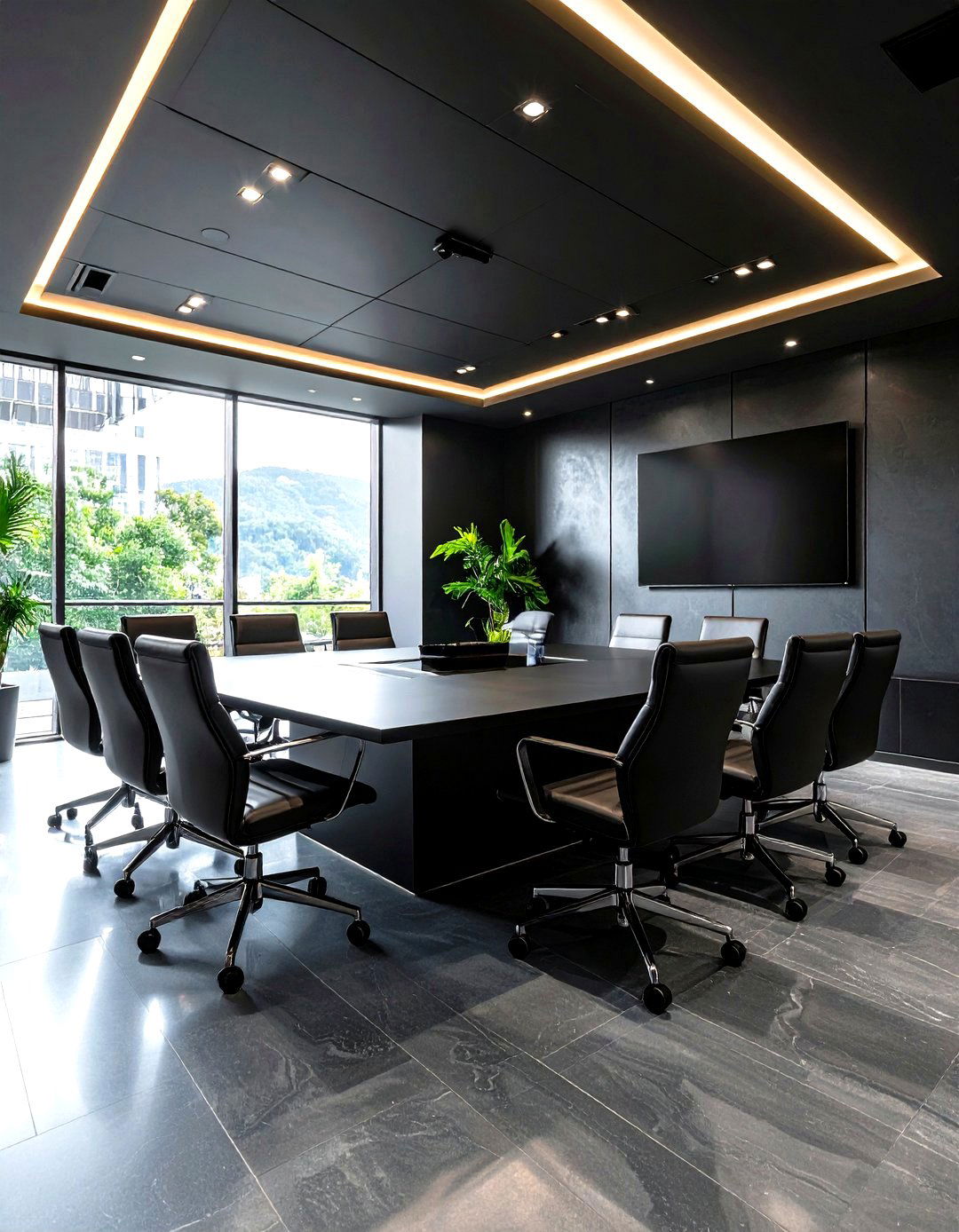 Black Executive Business Cave - 24 Black Man Cave Ideas