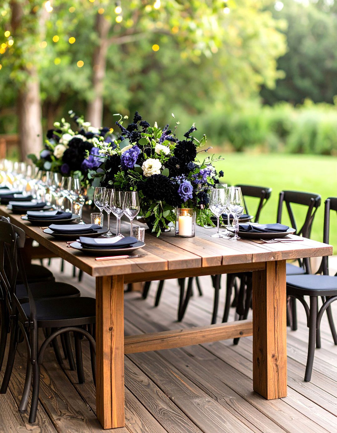 Black Floral Botanical Wedding - 24 Black-Themed Wedding Ideas