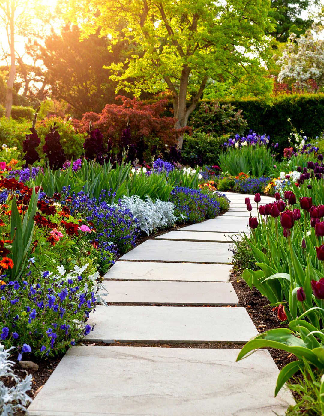 Black Flower Garden Beds - 24 Gothic Garden Ideas