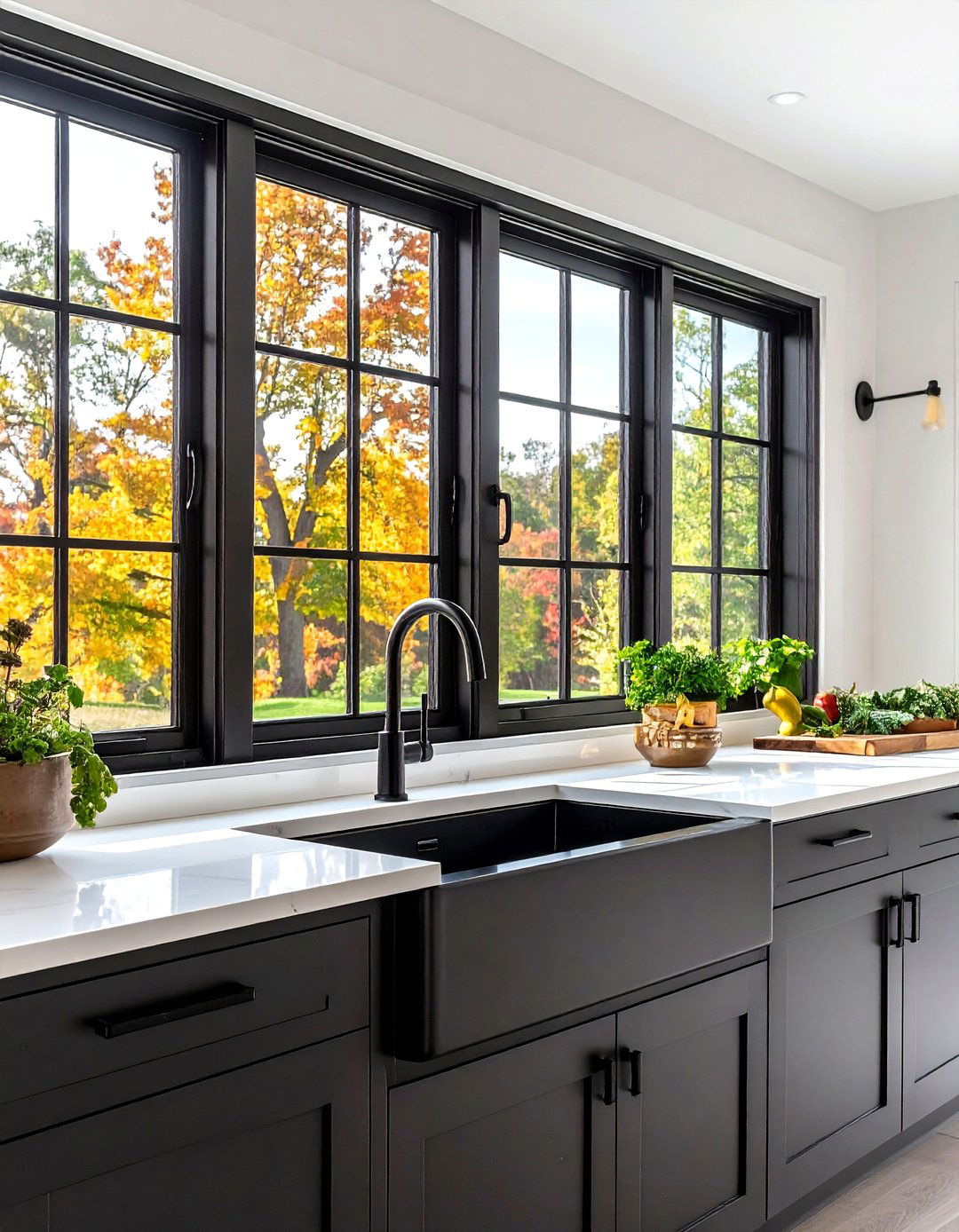 Black Frame Casement Windows - 24 Kitchen Window Ideas Over Sink