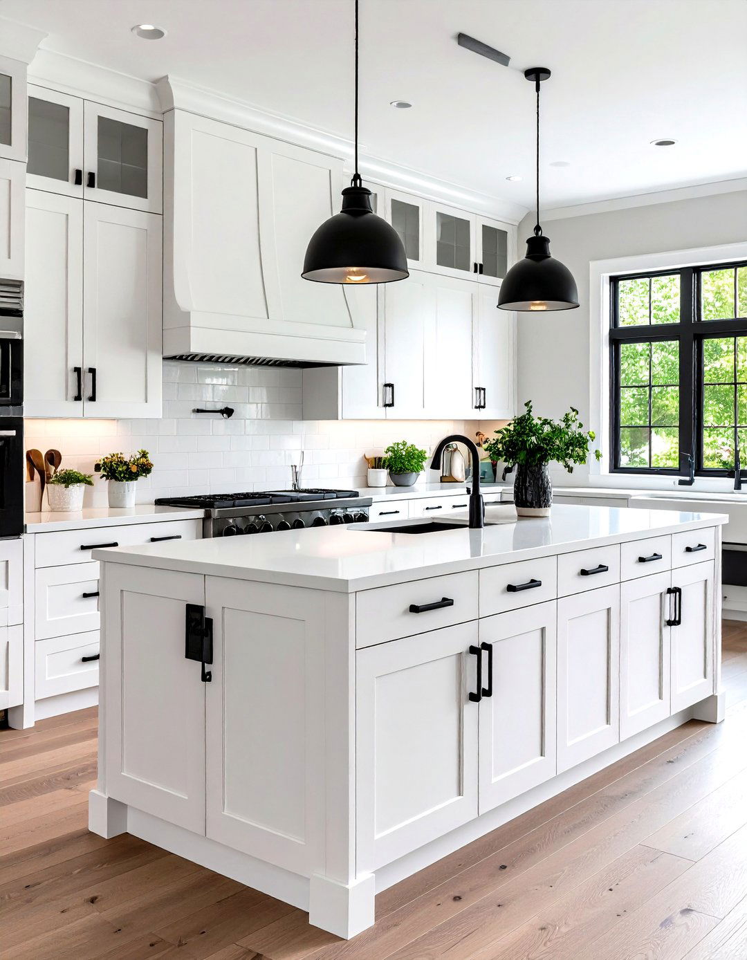 Black Hardware White Oak Modern Combinations - 24 Kitchens With White Oak Cabinets
