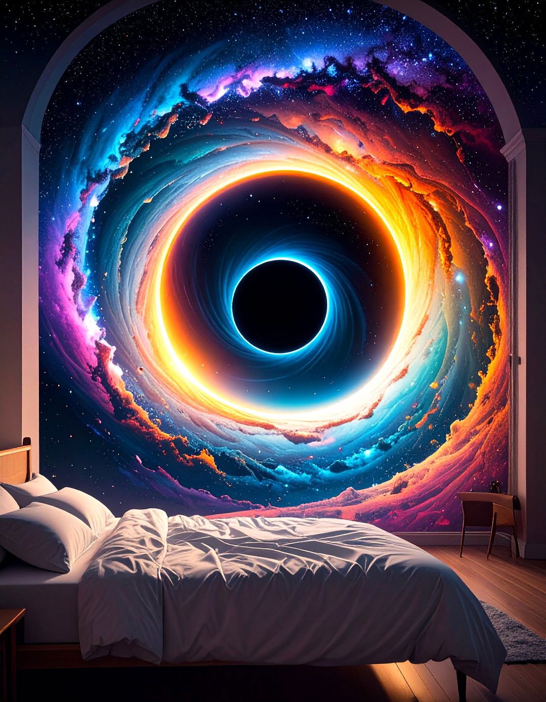 Black Hole Event Horizon - 24 Space-themed Room Ideas