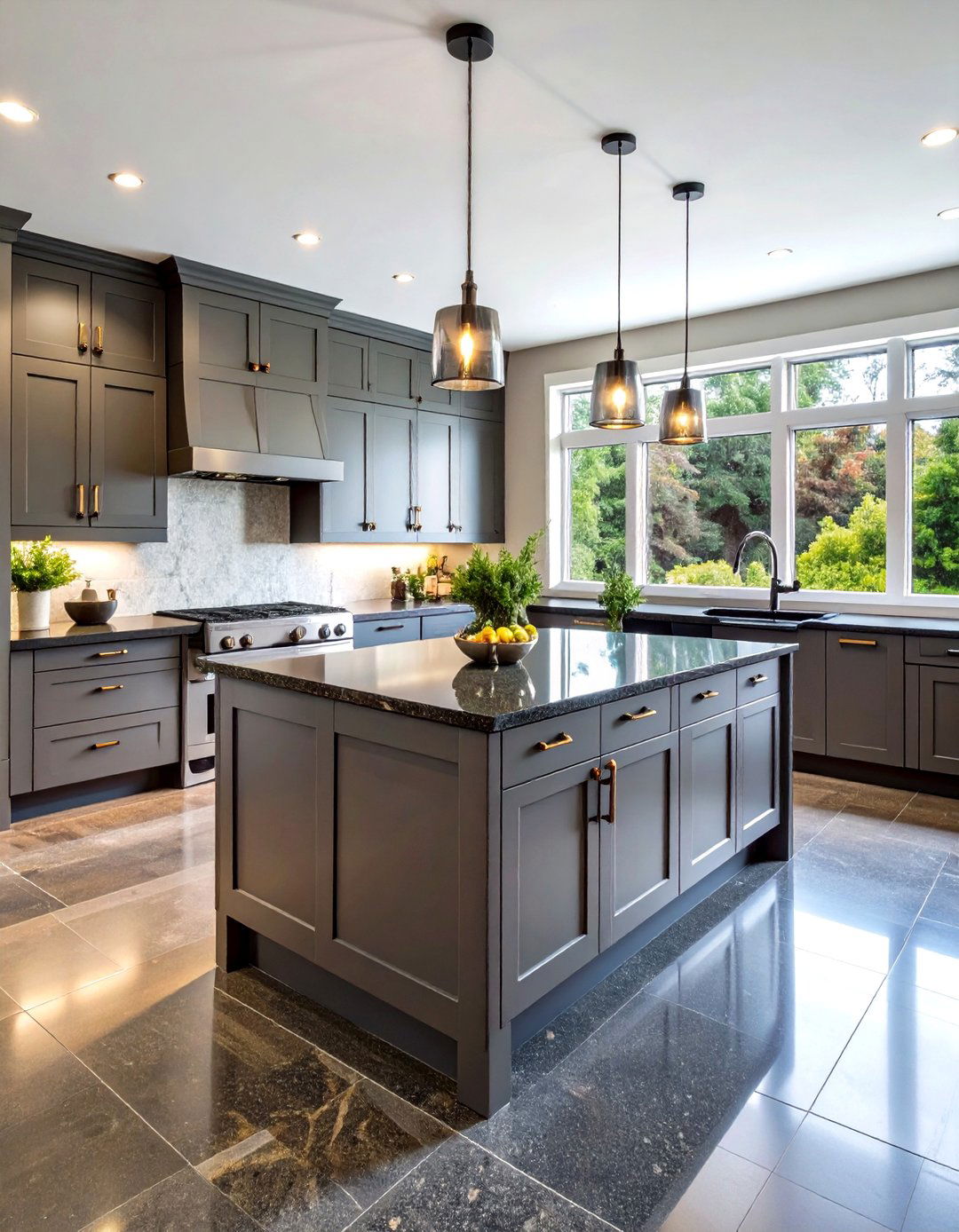 Black Honed Granite Matte Finish - 24 Black Kitchen Countertops