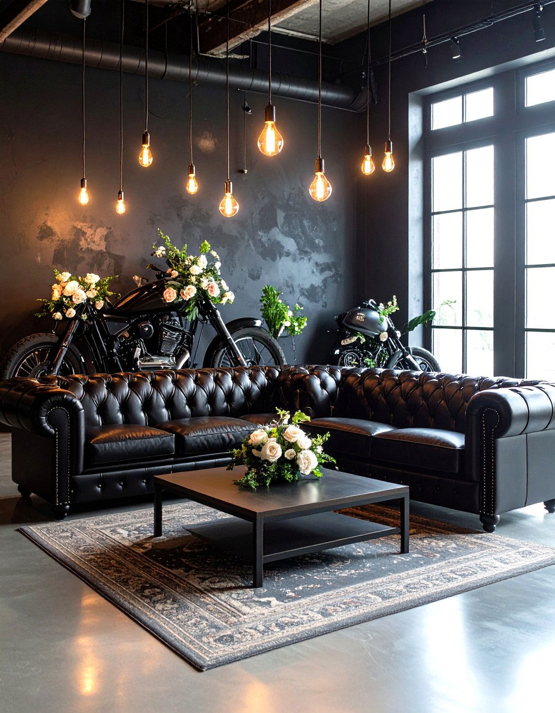 Black Leather Rock Wedding - 24 Black-Themed Wedding Ideas