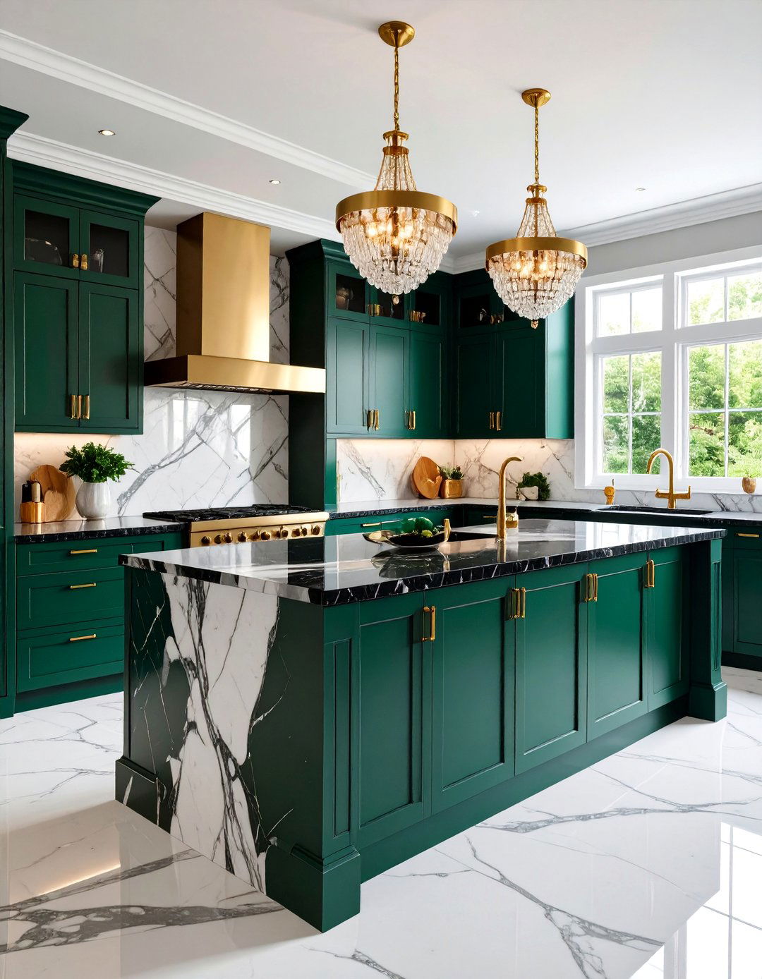 Black Marble Luxury Design - 24 Black Kitchen Countertops