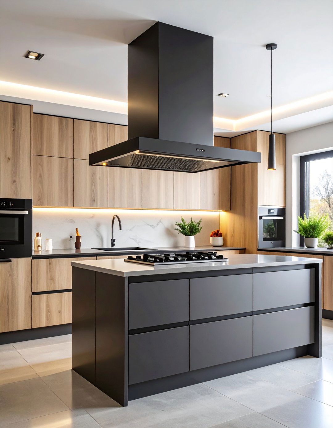 Black Matte Modern Hood - 24 Range Hood Ideas