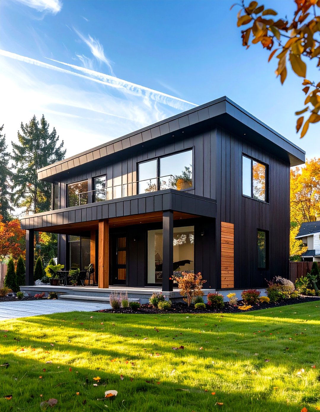 Black Metal Panel Systems - 24 Modern Black Houses