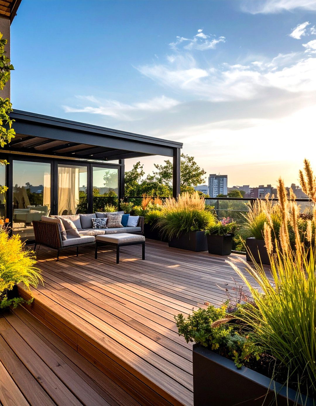 Black Privacy Deck with Screening - 24 Black Deck Ideas