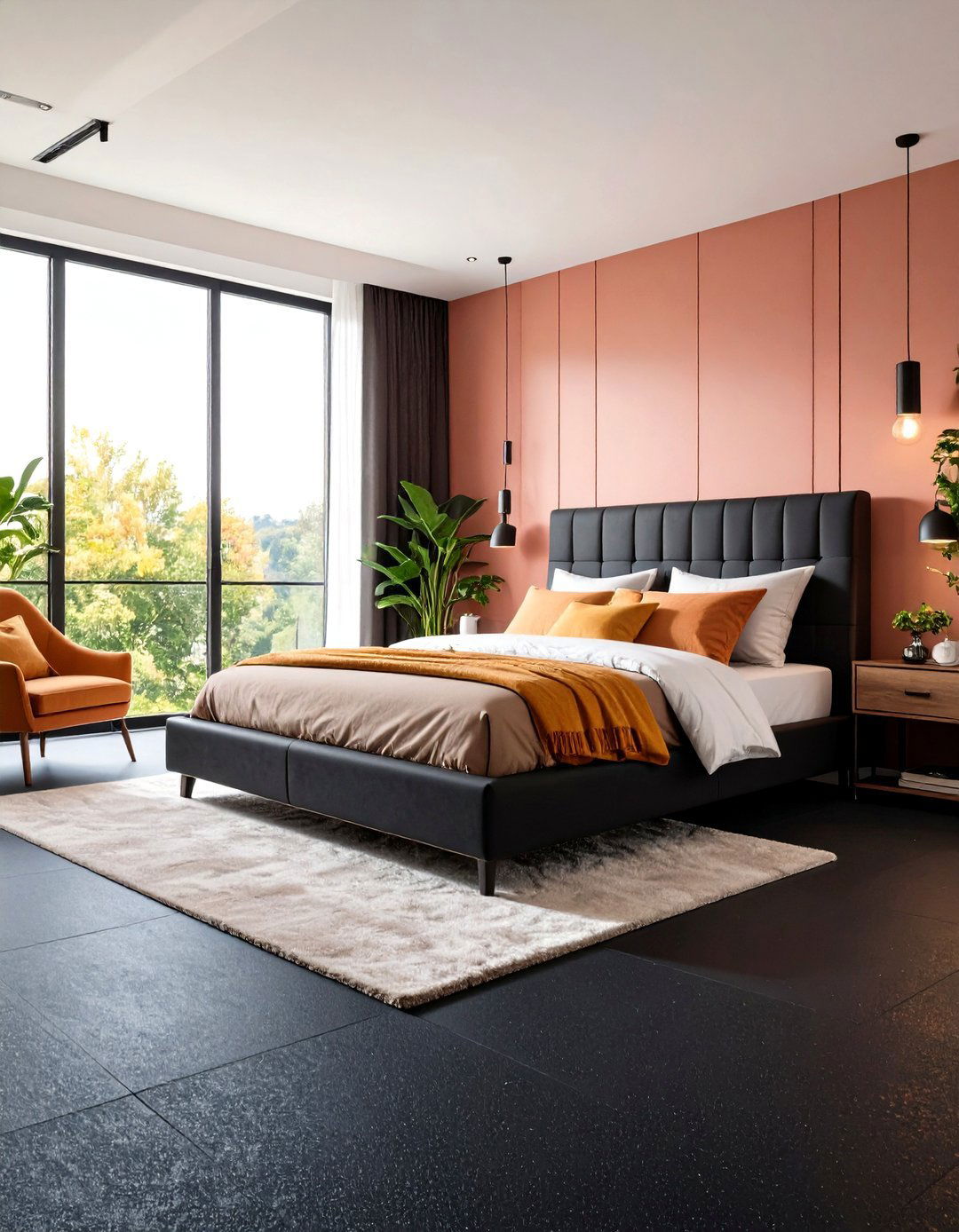 Black Rubber Bedroom Flooring - 24 Black Floor Bedroom Ideas