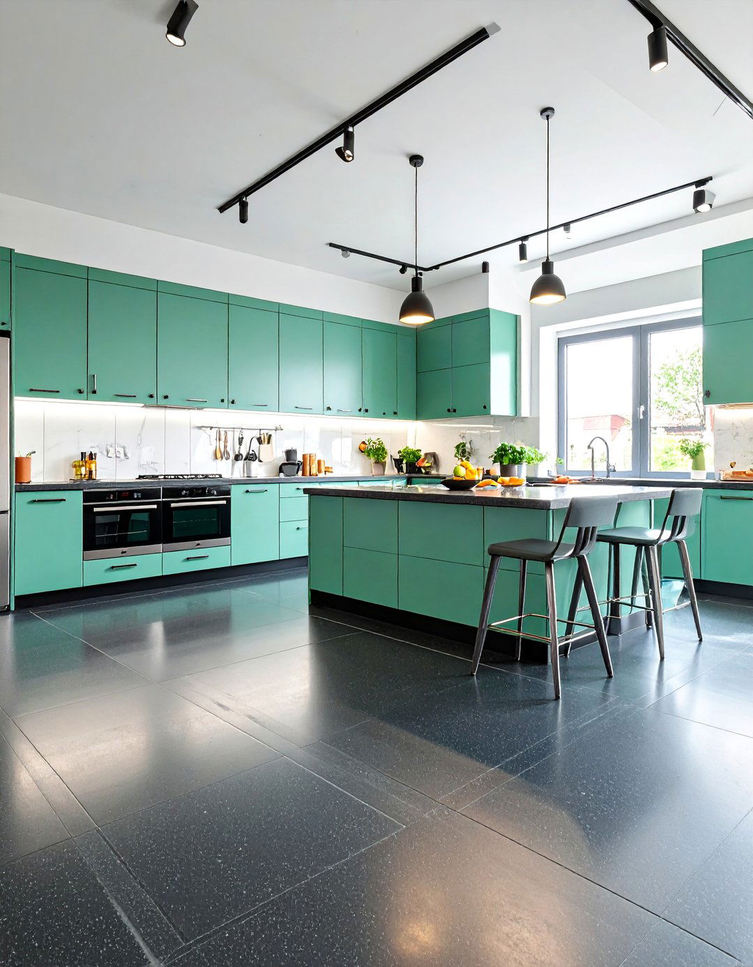 Black Rubber Kitchen Floor Mat System - 24 Black Floor Kitchen Ideas