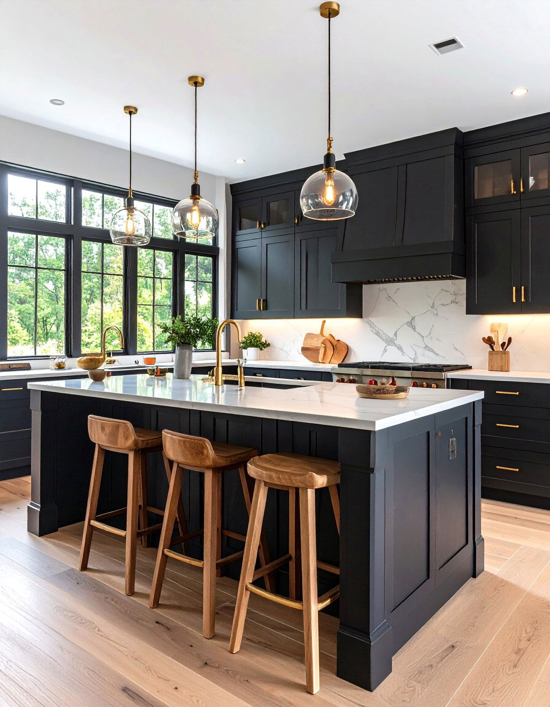 Black Shiplap Kitchen Island Wrap - 24 Black Shiplap Wall Ideas