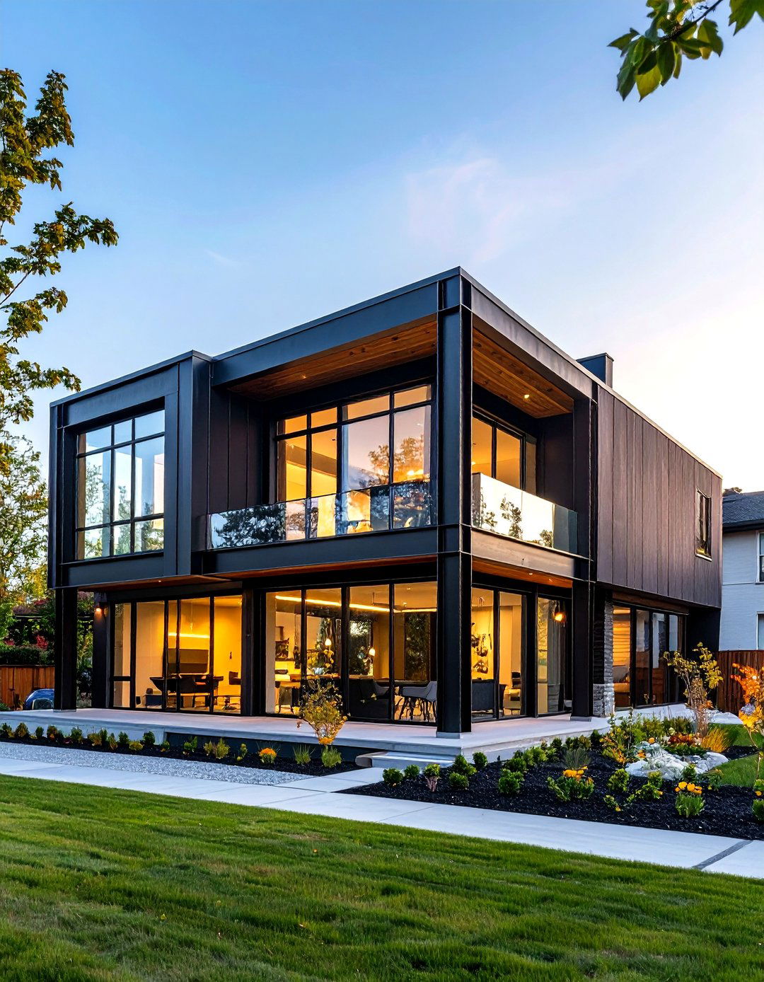 Black Steel Frame Houses - 24 Modern Black Houses