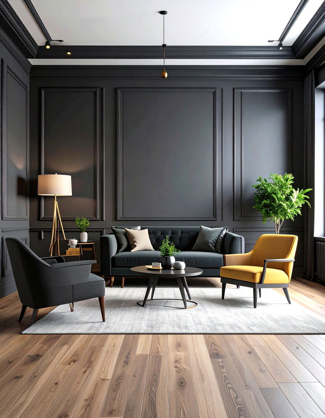 Black Trim Neutral Wall Palettes - 24 Black Trim Interiors