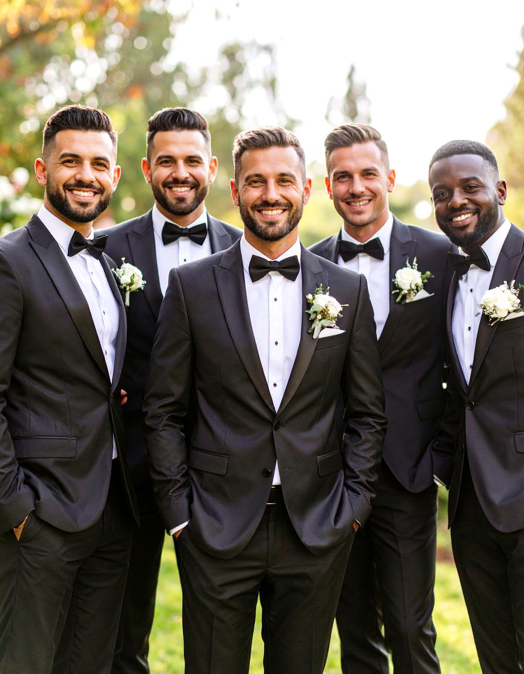 Black Tuxedo Styling - 24 Black and White Wedding Ideas