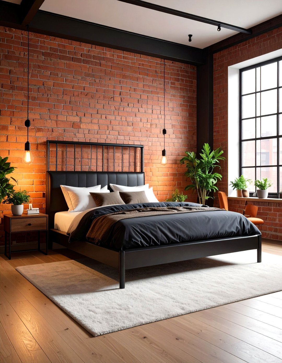 Black Urban Loft Headboard - 24 Black Headboard Bedroom Ideas