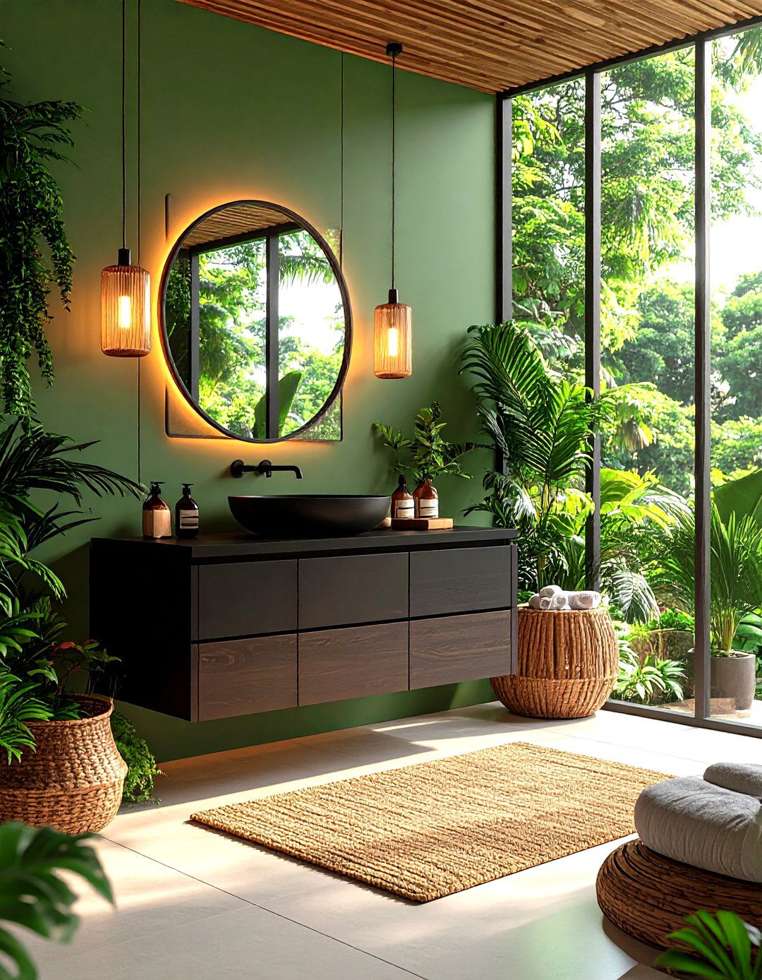 Black Vanity Spa Sanctuary Luxury - 24 Black Vanity Bathroom Ideas