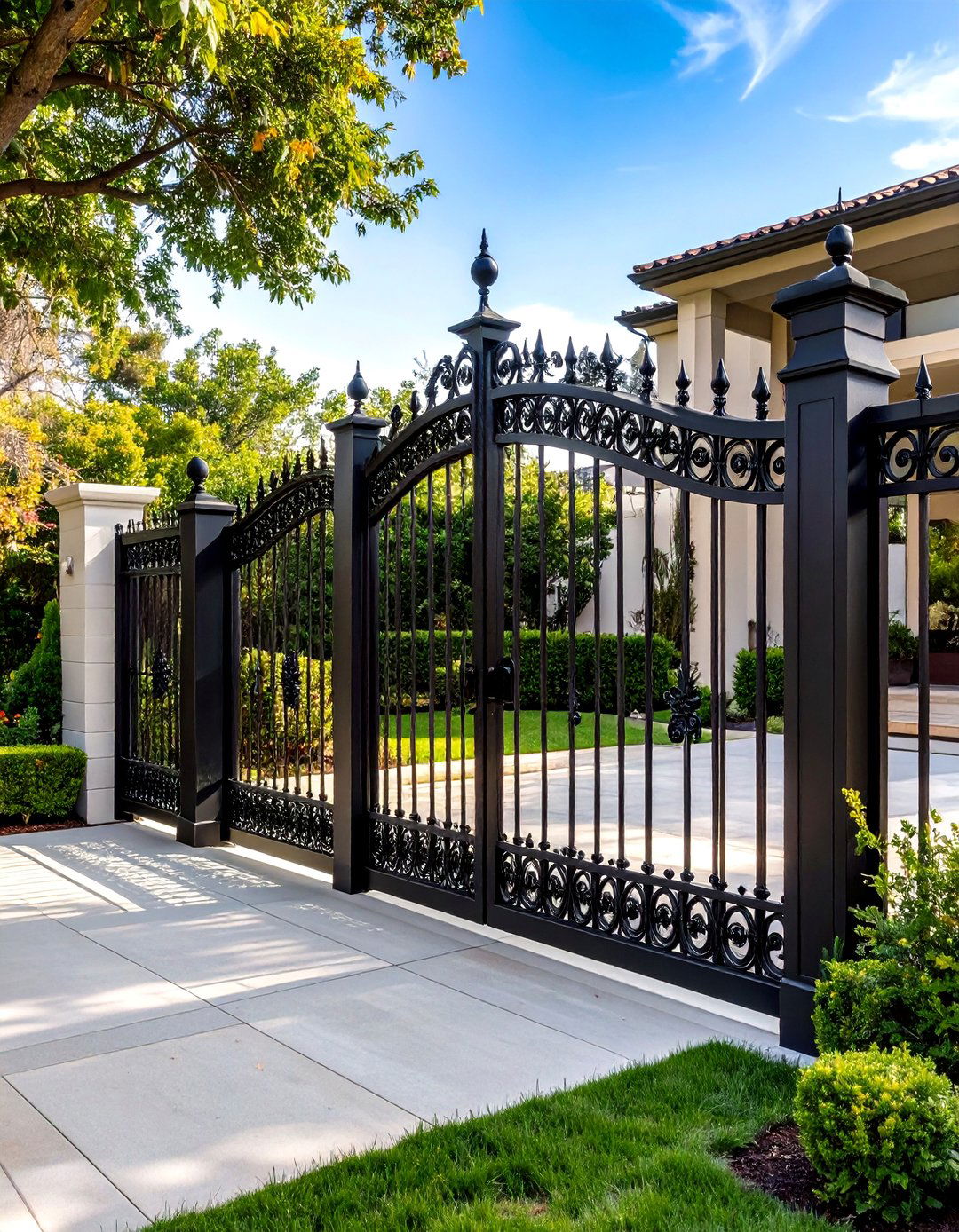 Black Wrought Iron Ornamental Fence - 24 Black Fence Ideas