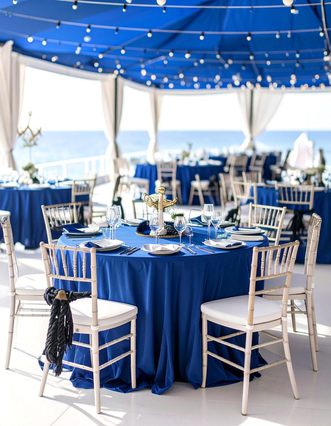 Black and Navy Nautical Wedding - 24 Black-Themed Wedding Ideas