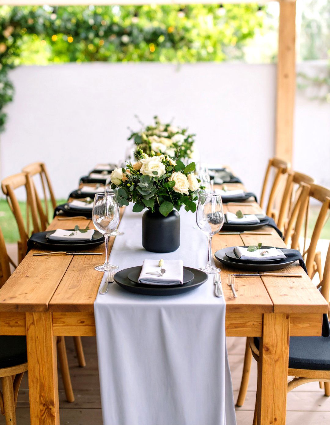 Black and Sage Natural Wedding - 24 Black-Themed Wedding Ideas