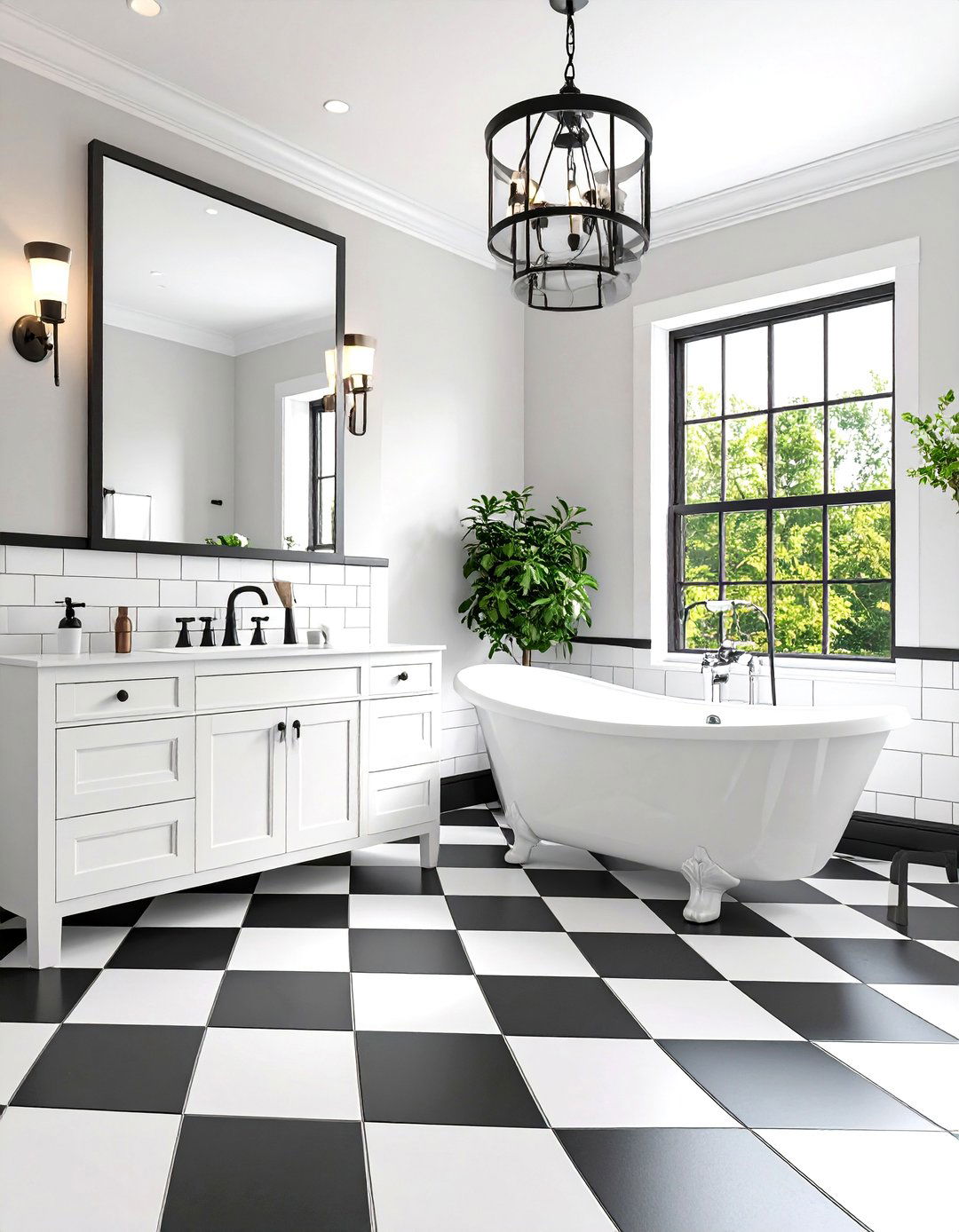 Black and White Classic - 24 Vintage Bathroom Ideas