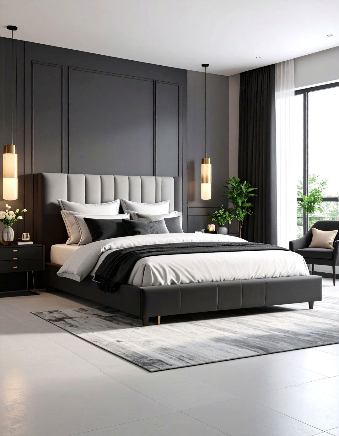 Black and White Modern Elegance - 24 Girl Room Ideas for 10-year-olds