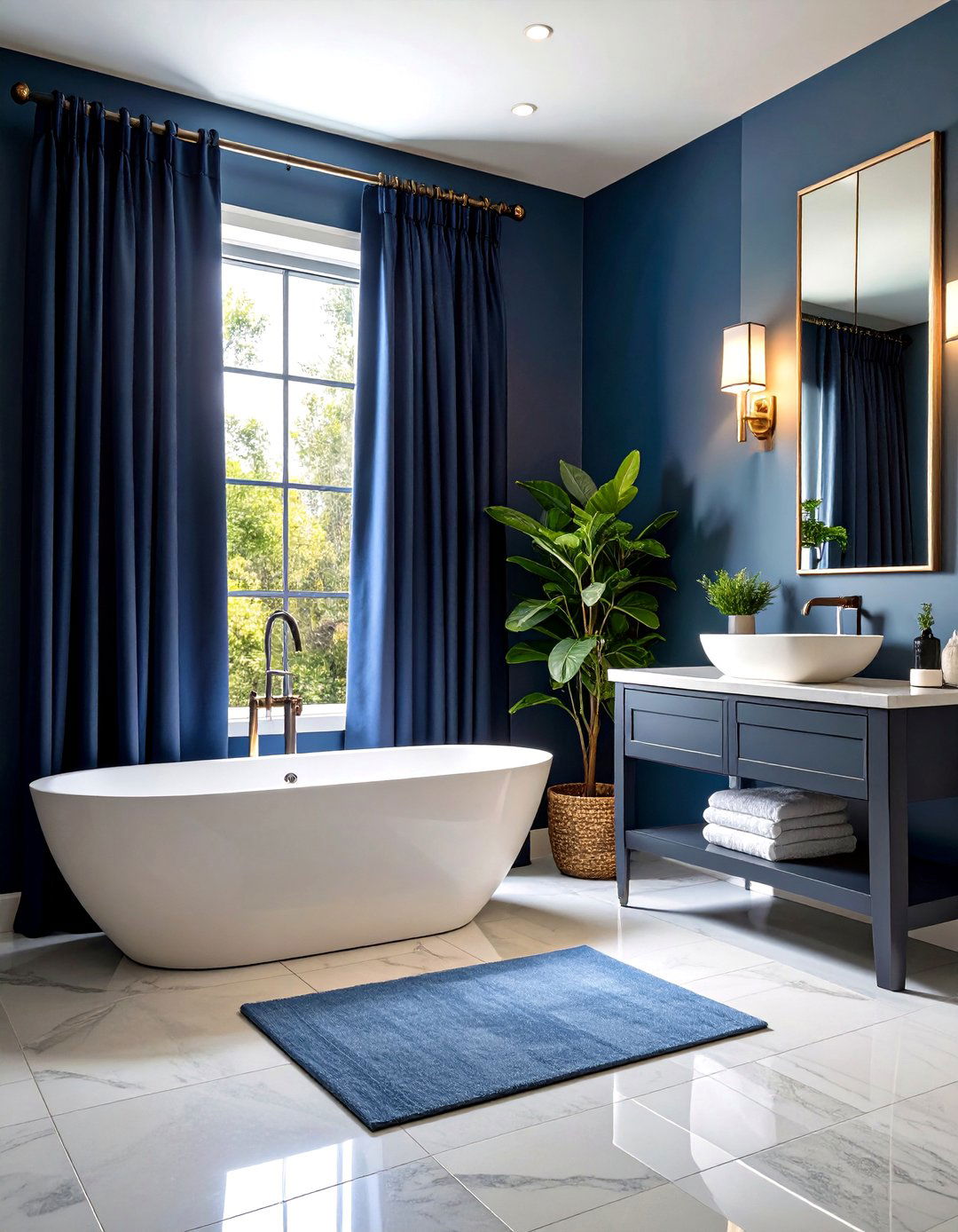 Blackout Curtains for Light Control - 24 bathroom curtain ideas