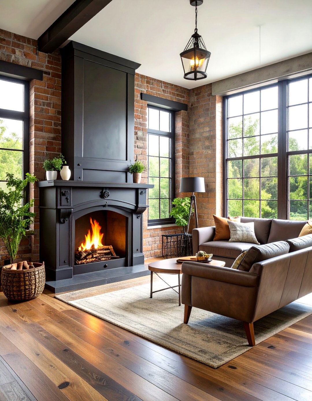 Blacksmith Forged Iron Fireplace - 24 Rustic Fireplaces