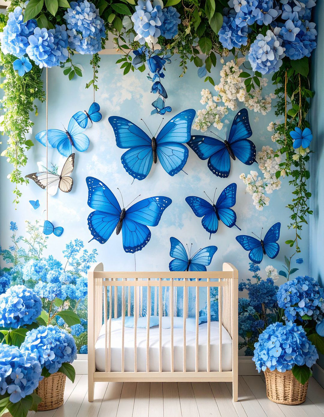 Blue Butterfly Garden Nursery - 24 Blue Nursery Ideas