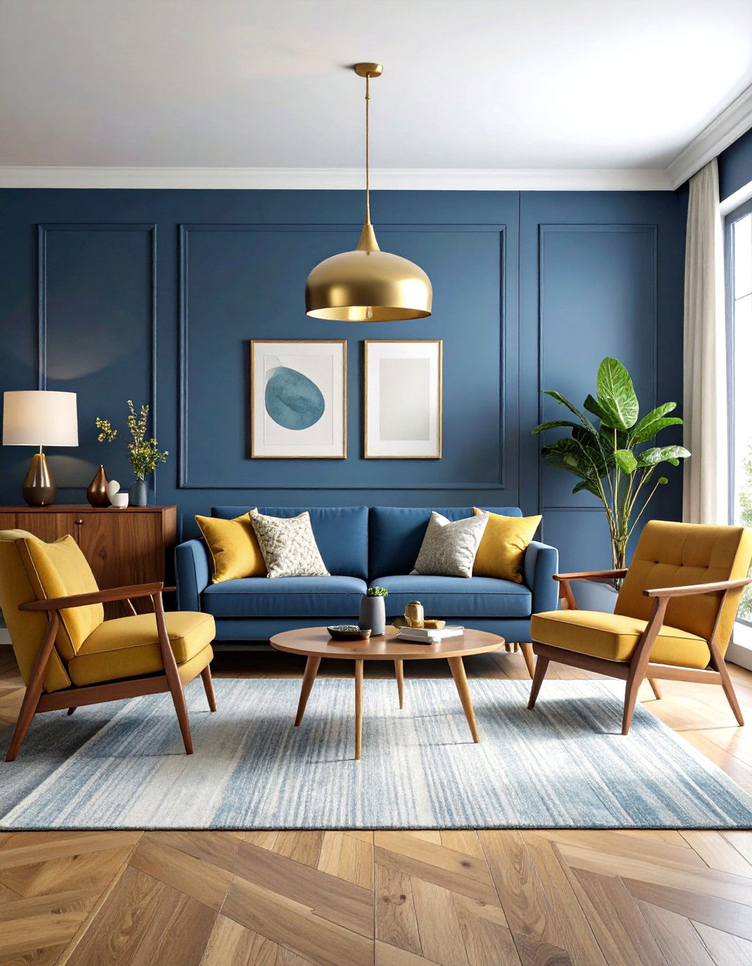 Blue Gray Paint for Mid Century Modern Living Rooms - 24 Blue-gray Paint Colors