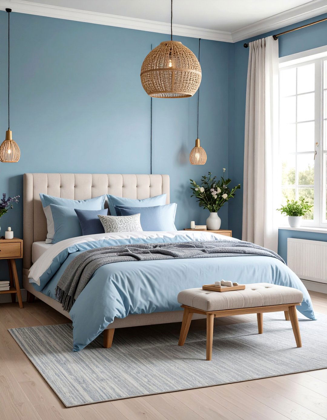 Blue Gray Paint with Lavender Undertones for Guest Bedrooms - 24 Blue-gray Paint Colors