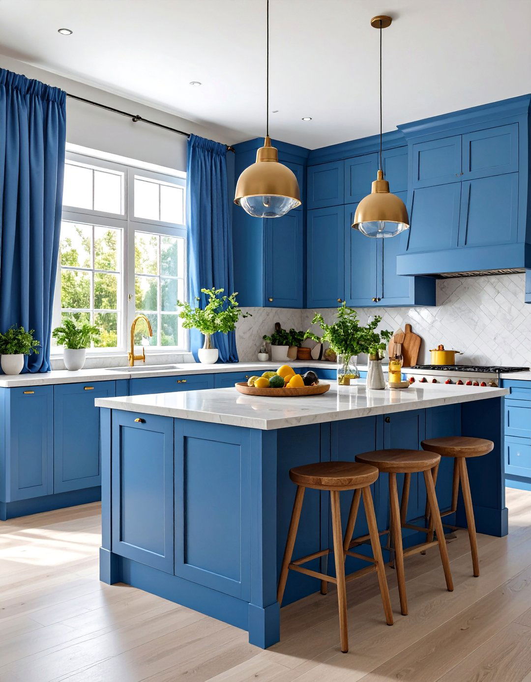 Blue Kitchen Textiles and Accessories - 24 Blue Kitchen Ideas