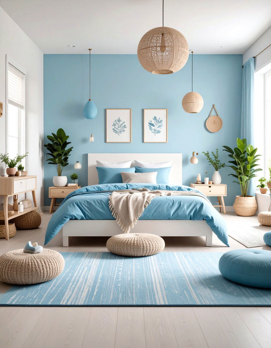 Blue Meditation and Wellness Retreat - 24 Girls Blue Bedroom Ideas